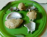 A picture of step 4 of Puran Kozhukattai with Channa, Jaggery, and Coconut Filling.