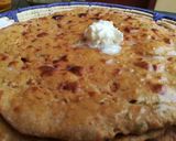 A picture of step 1 of Missi Roti Punjabi style.
