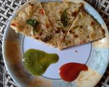 प्याज़ का पराठा (pyaz ka paratha recipe in hindi) रेसिपी चरण 3 फोटो