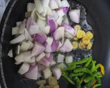 A picture of step 2 of Afghani egg curry.