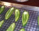 A picture of step 4 of Three cheese stuffed jalapeno peppers.