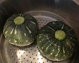 Hình bước làm 3 của món Flan Bí Đỏ Nhật