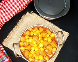 ছোট আলু ও সয়াবিন দিয়ে তেল ঝাল রেসিপির ধাপ 2 ছবি
