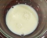 A picture of step 1 of Almond Tofu with Fruit Cocktail.