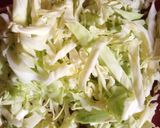 A picture of step 1 of Steamed cabbage with egg.