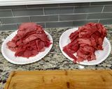 A picture of step 1 of Texas Smokehouse Beef Jerky.