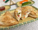 A picture of step 23 of Healthy Tricolour Paneer & Veggie Bread Pockets 🧡🤍💚.