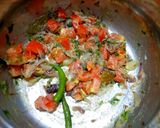 A picture of step 4 of Black chickpea pulao in pressure cooker.