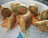 Teekhe Lehsuni Noodles Se Bhare Mirch Ke Pakode रेसिपी चरण 16 फोटो