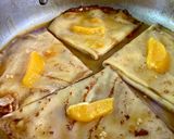 A picture of step 5 of Crêpes Suzette.