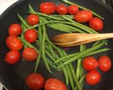 A picture of step 2 of Pan fried angelfish and vegetables.