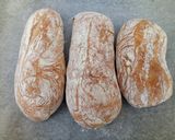 A picture of step 1 of Ciabatta pizza.