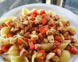 รูปขั้นตอนการทำที่ 4 ของ พาสต้าสันในไก่ซอสมะเขือเทศ