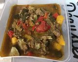 Une image de l'étape 3 de Champignons bruns farcis bœuf, légumes, emmental et tomates.
