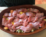 Foto del paso 5 de la receta: Conejo con puerros y melocotón