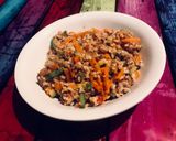 Foto del paso 1 de la receta: Risotto de verduras y atún