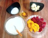 Foto del paso 1 de la receta: Tarta de durazno y ciruela