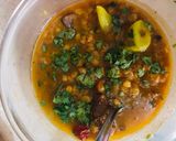 A picture of step 4 of Chaney ki daal gosht.