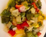 A picture of step 1 of Bell Pepper Onion Masala.