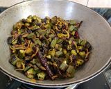 A picture of step 8 of Bhindi ki Sabzi.