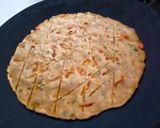 A picture of step 7 of Jowar Roti (in Sindhi Doda).