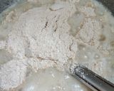 A picture of step 3 of Oats laddoos.