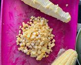 A picture of step 1 of Milky Corn Halwa.