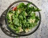 A picture of step 3 of BLT Pasta Salad.