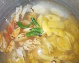 A picture of step 2 of Chakkakuru pachamanga curry(jackfruit seed and raw mango curry).