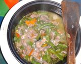 Foto langkah ke 4 dari resep Tumis ampela buncis rice cooker simpel.