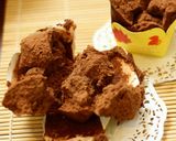 Foto langkah ke 9 dari resep Brownies Kukus Mekar 100% ANTI gagal Ny.Liem.