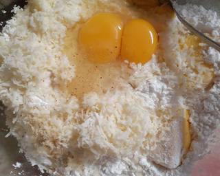 Telur Gabus/Cendol Keju - Step 1