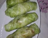 A picture of step 5 of Fried/steam dolman (cabbage roll)🥰.