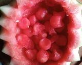 Foto langkah ke 2 dari resep Es Semangka Nata de Coco 🍉.