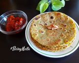 A picture of step 4 of Walnuts Moong Parathas.