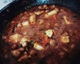 A picture of step 5 of Chole Paneer masala.