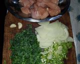 Foto del paso 1 de la receta: Pollo al verdeo