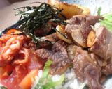 A picture of step 5 of Café Lunch at Home: Steak Rice Bowl.