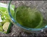 A picture of step 2 of Lemon jello ice cream dessert||lemon delight||jelly ice cream dessert.