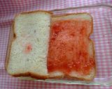 A picture of step 2 of Sweet Joy! French Toast Jam Sandwich.