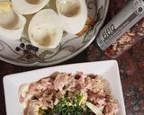 Foto del paso 1 de la receta: Huevos rellenos atún y nuez!