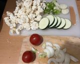Cukkinis sajtos karfiol recept fázis 1 fotója