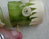 A picture of step 6 of Ladybirds Frankenstein Cucumbers.