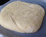 A picture of step 5 of Bienenstich Cake with Homemade Vanilla Creme.