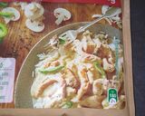 A picture of step 9 of Penne chicken ala king.