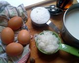 A picture of step 5 of Coconut Custard.