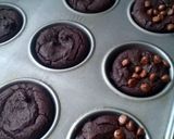 A picture of step 8 of Vickys Flourless Black Bean Brownies, GF DF EF SF NF.