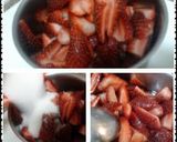 A picture of step 2 of Ladybirds Home Made Strawberry Ice Cream ..