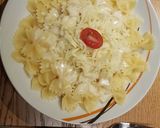 Sajtos, tejszínes tészta recept fázis 4 fotója
