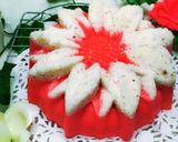 Foto langkah ke 9 dari resep Putu ayu jumbo versi merah putih.